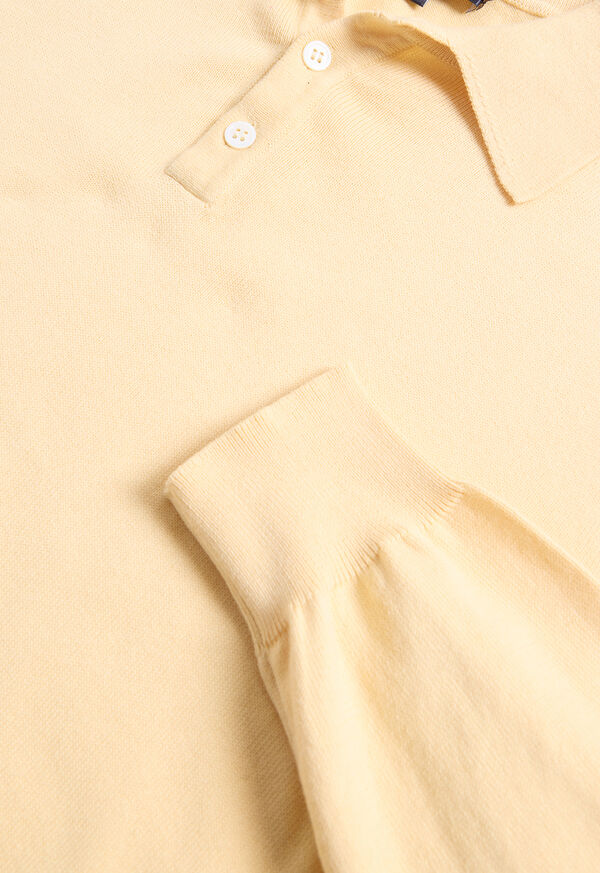 Paul Stuart Egyptian Cotton Long Sleeve Polo, image 2