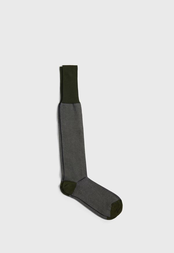 Paul Stuart Cotton Herringbone Sock, image 1