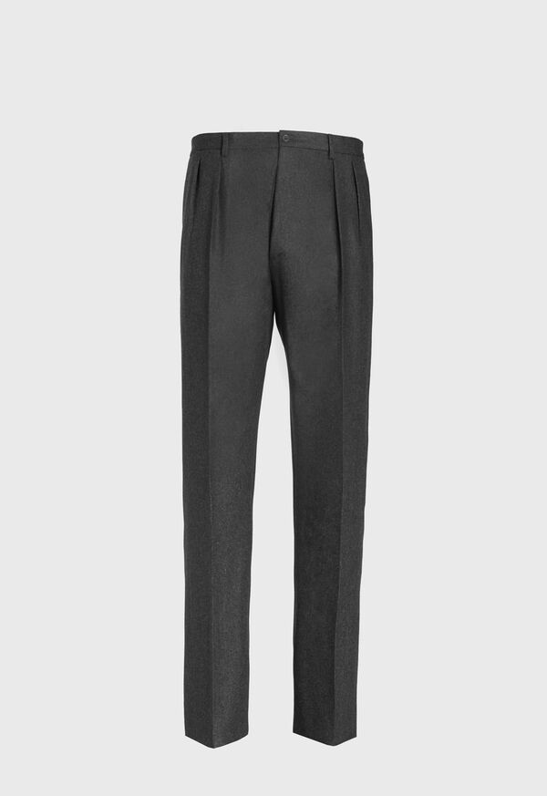 Paul Stuart Straight Leg Pleated Wool Flannel Pant, image 1