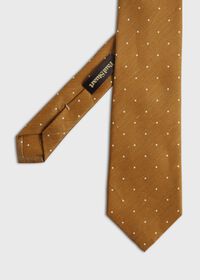 Paul Stuart Printed Silk & Linen Dot Tie, thumbnail 1