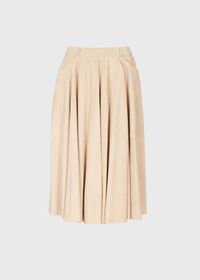 Paul Stuart Suede Flared Skirt, thumbnail 1