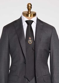 Paul Stuart Crest Motif Silk Tie, thumbnail 1