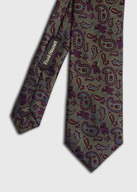 Paul Stuart Small Jacquard Paisley Tie, thumbnail 1