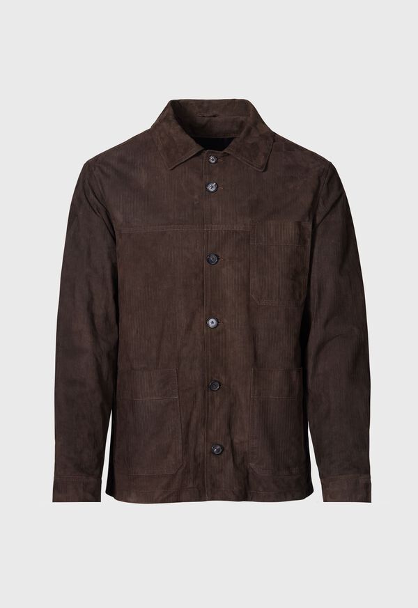 Paul Stuart Leather Shirt Jacket, image 1