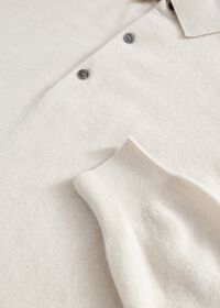 Paul Stuart Long Sleeve Cashmere Polo, thumbnail 2