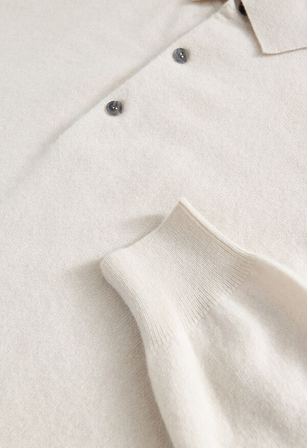 Paul Stuart Long Sleeve Cashmere Polo, image 2