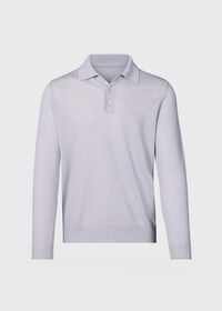 Paul Stuart Linen & Cotton Long Sleeve Polo, thumbnail 1