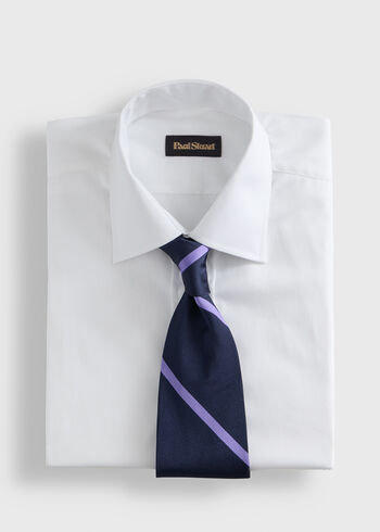 Paul Stuart Woven Silk Regimental Stripe Tie