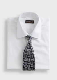 Paul Stuart Woven Silk Large Parquet Tie, thumbnail 2