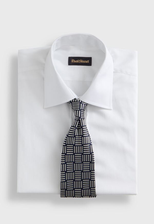 Paul Stuart Woven Silk Large Parquet Tie, image 2
