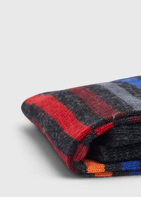 Paul Stuart Wool Blend Multicolor Stripe Sock, thumbnail 2