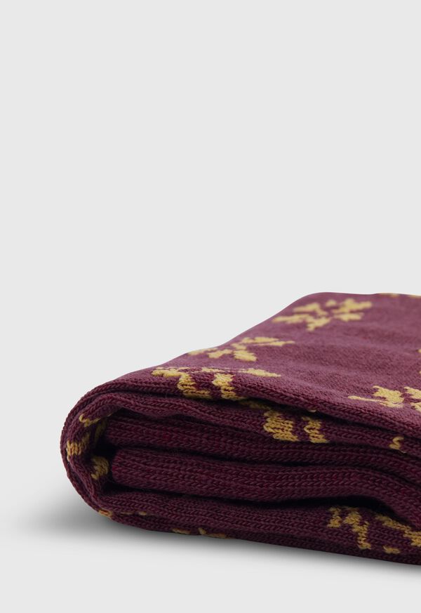 Paul Stuart Tossed Leaf Motif Sock, image 2