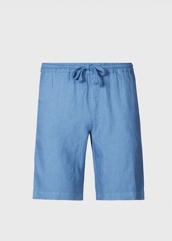 Paul Stuart Washed Linen Bermuda Shorts
