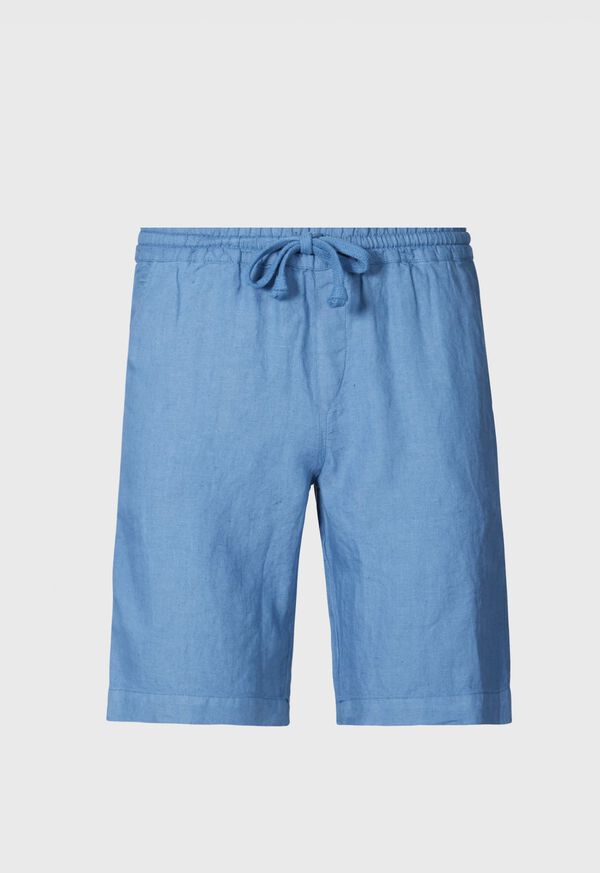 Paul Stuart Washed Linen Bermuda Shorts, image 1