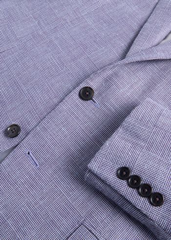 Paul Stuart Lightweight Silk & Linen Parquet Jacket