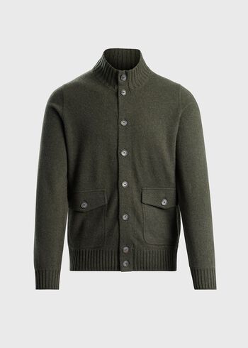 Paul Stuart Felted Cashmere Button-up Blouson