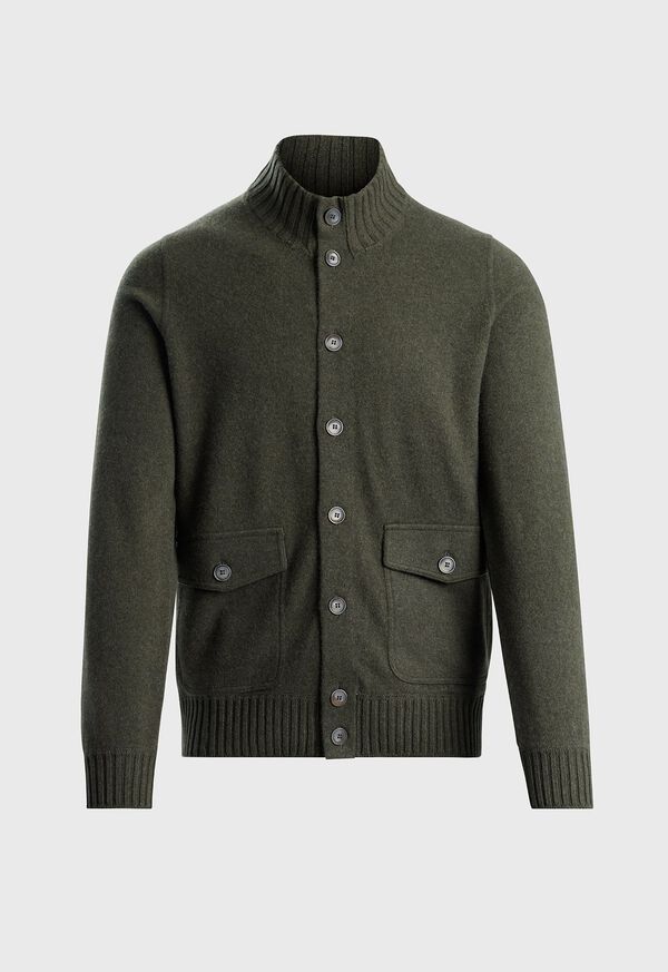 Paul Stuart Felted Cashmere Button-up Blouson, image 1