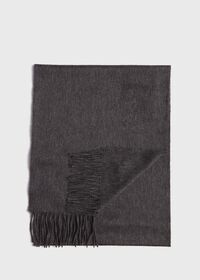 Paul Stuart Oversized Cashmere Logo Scarf, thumbnail 3