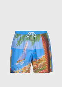 Paul Stuart Beach Scene Swim Trunk, thumbnail 1