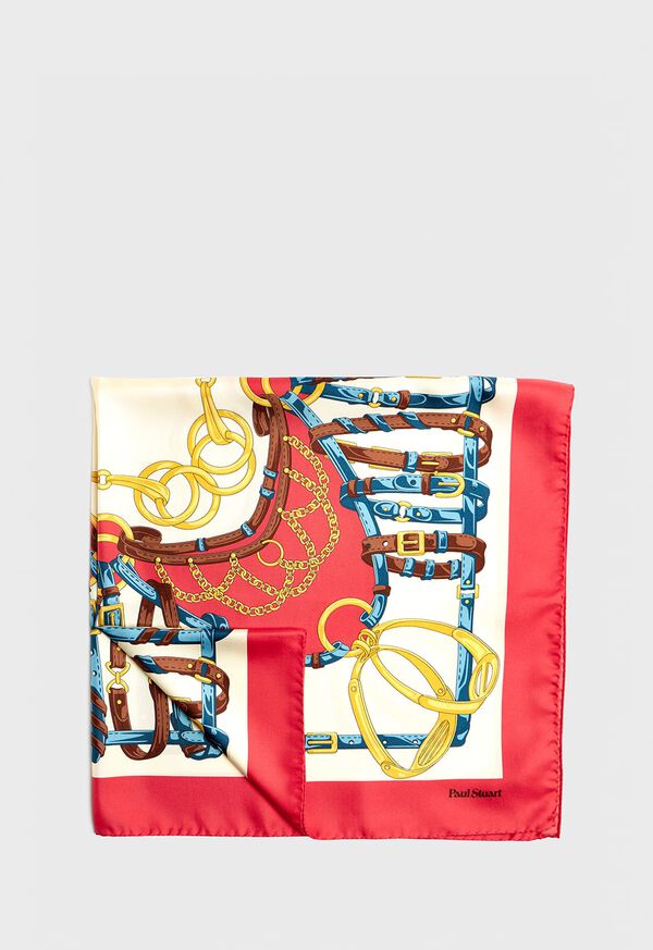 Paul Stuart Belt Foulard Silk Scarf, image 1