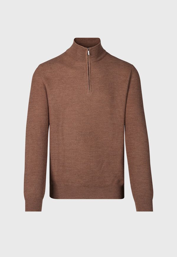 Paul Stuart Merino Wool Quarter Zip Pullover, image 1