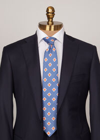 Paul Stuart Silk And Linen Medallion Tie, thumbnail 2