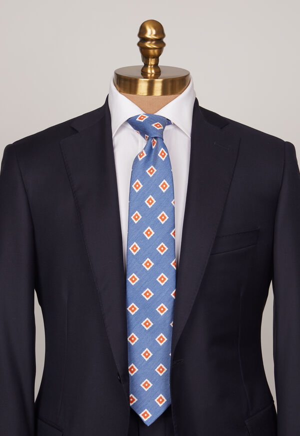 Paul Stuart Silk And Linen Medallion Tie, image 2