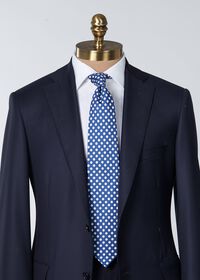 Paul Stuart Printed Silk & Cotton Polka Dot Tie, thumbnail 5