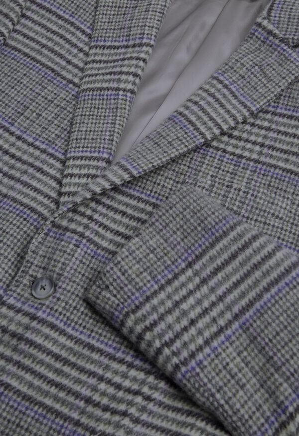 Paul Stuart Purple Plaid Cashmere Sport Jacket, image 2