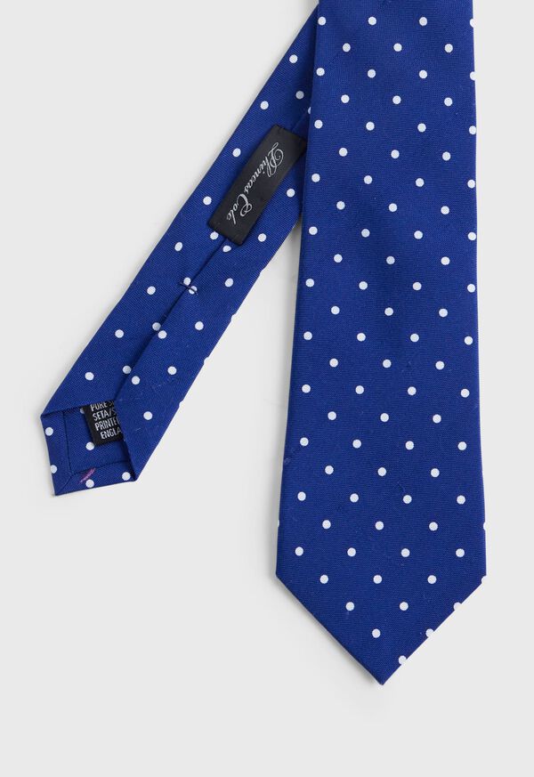Paul Stuart Silk Shantung Dot Tie, image 1
