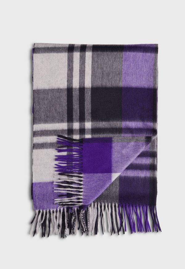 Paul Stuart Cashmere Plaid Scarf, image 1