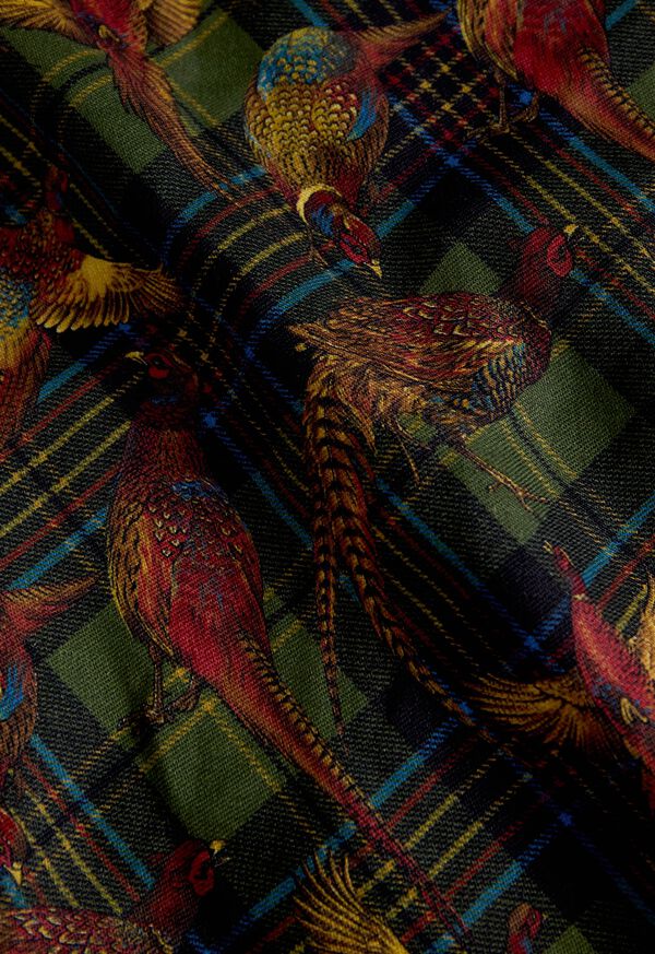 Paul Stuart Wool & Silk Printed Sport Shirt, image 3