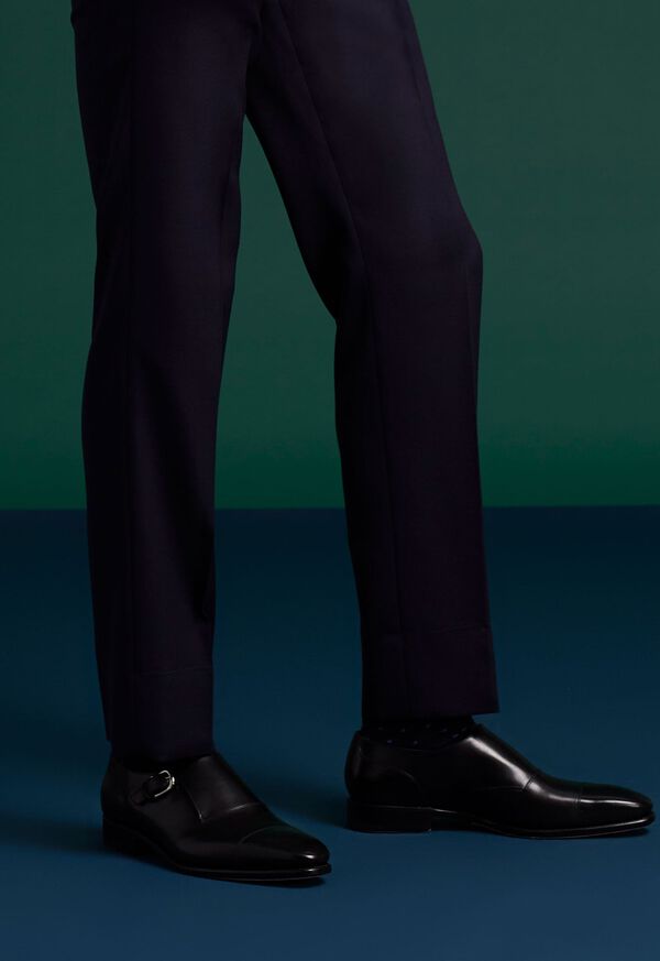 Paul Stuart Giordano Leather Monk Strap, image 2