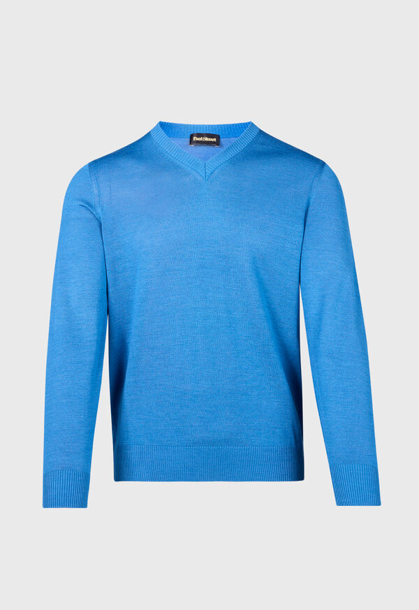 Paul Stuart Silk V-Neck Sweater, image 1