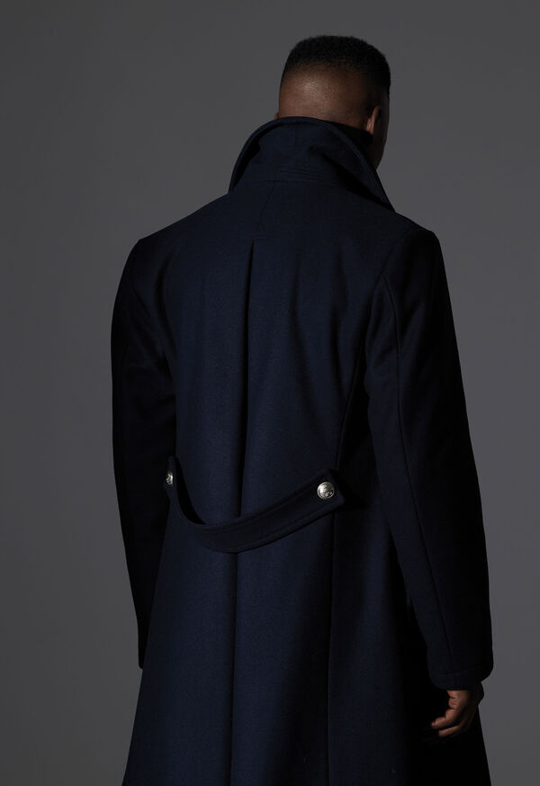 Paul Stuart Double Breasted Military Long Coat, image 4