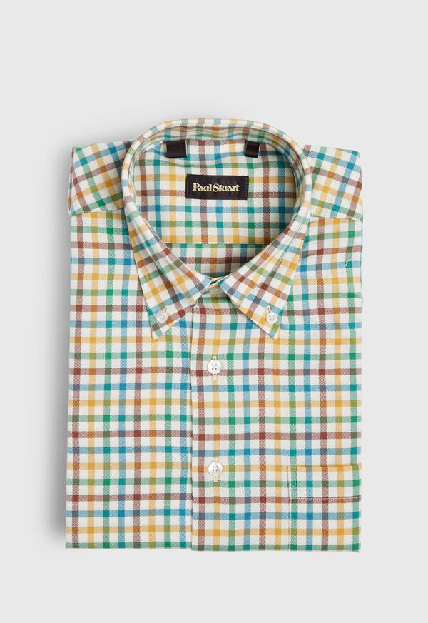 Paul Stuart Brushed Flannel Check Sport Shirt