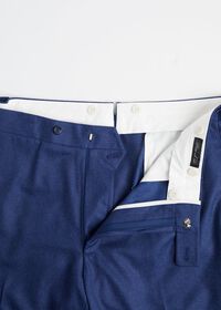 Paul Stuart Solid Mid Blue 120s Pant, thumbnail 2