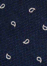 Paul Stuart Mini Paisley Woven Silk Tie, thumbnail 4