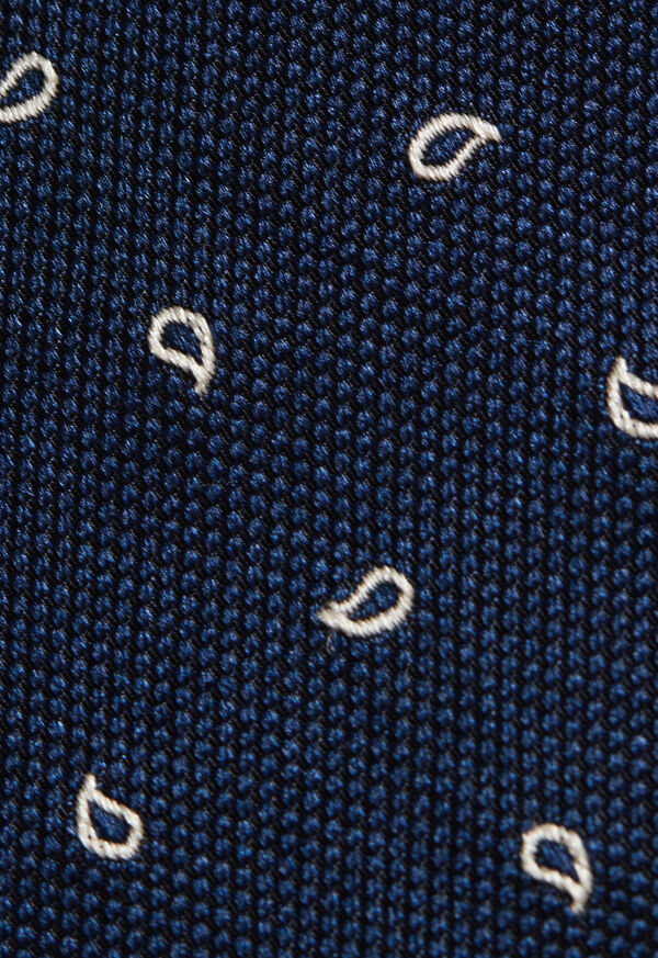 Paul Stuart Mini Paisley Woven Silk Tie, image 4