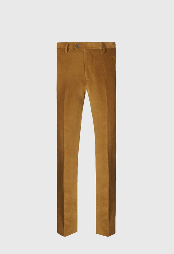 Paul Stuart Suede Trimmed Corduroy Trouser, image 1