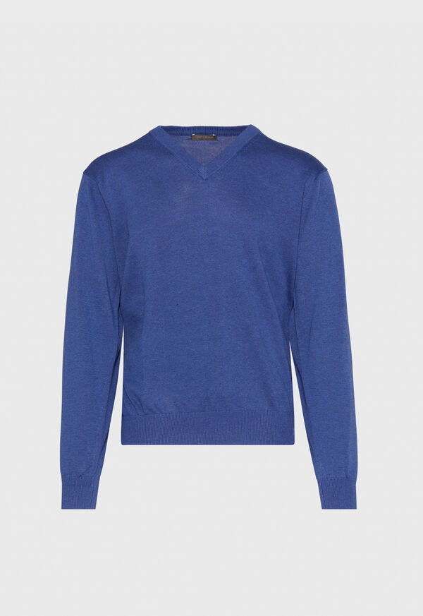 Paul Stuart Pima Cotton V-Neck Sweater, image 4