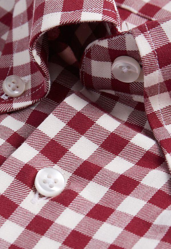 Paul Stuart Gingham Flannel Sport Shirt, image 2