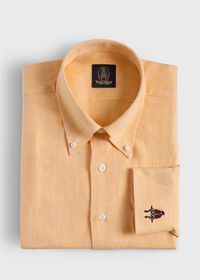 Paul Stuart Linen Logo Sport Shirt, thumbnail 1