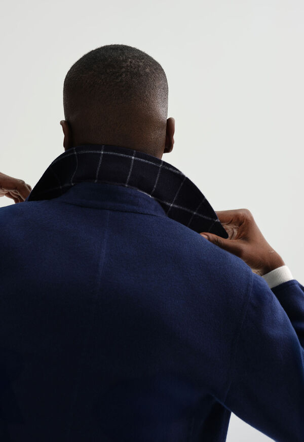 Paul Stuart Reversible Double Face Cashmere Mac Coat, image 9