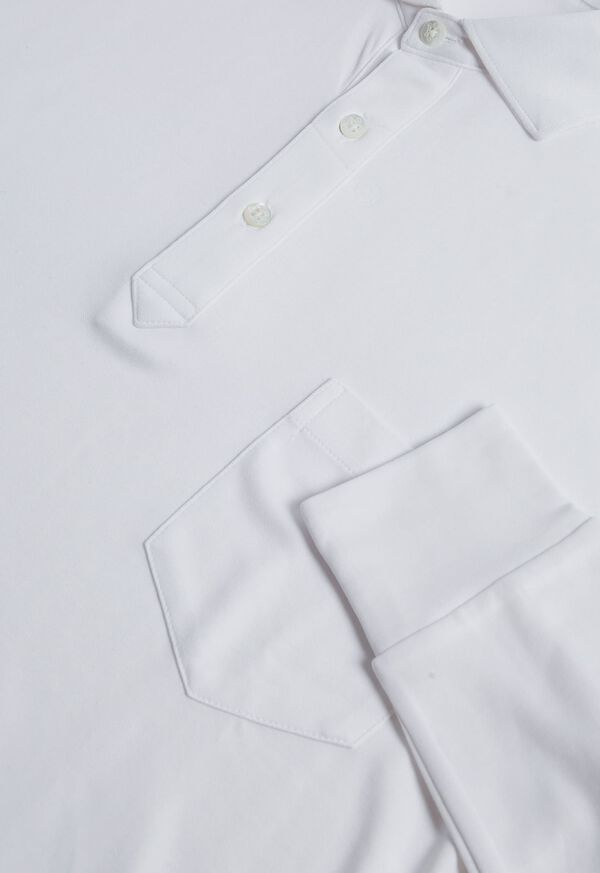 Paul Stuart Oxford Long Sleeve Performance Polo, image 2