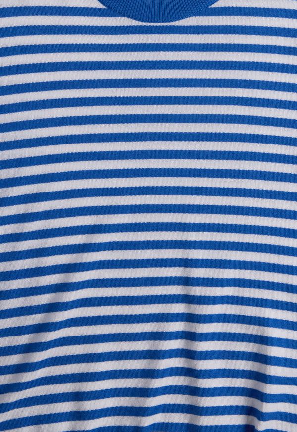 Paul Stuart Stripe Knit Short Sleeve Crewneck, image 3