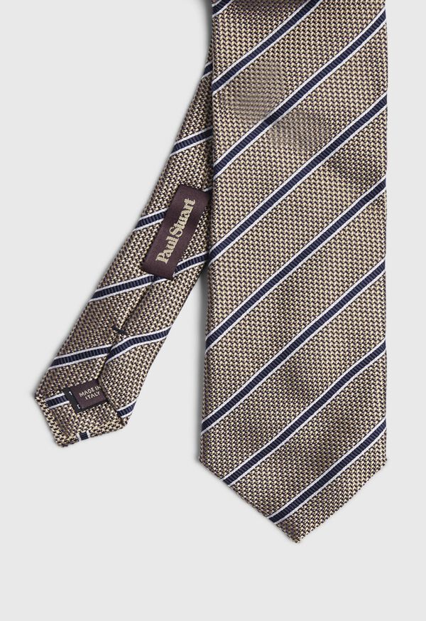 Paul Stuart Textured Stripe Tie, image 1