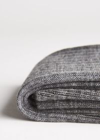 Paul Stuart Wool and Cotton Blend Over the Calf Vanise Stripe Socks, thumbnail 2