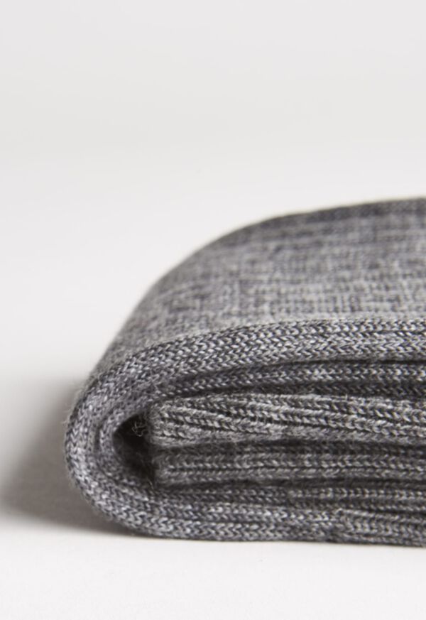 Paul Stuart Wool and Cotton Blend Over the Calf Vanise Stripe Socks, image 2