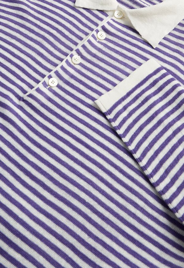 Paul Stuart Stripe Linen Polo, image 2